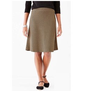 J.Jill Ponte Small Camel Black NWT Geometric Subtle Pattern Knee Length …
